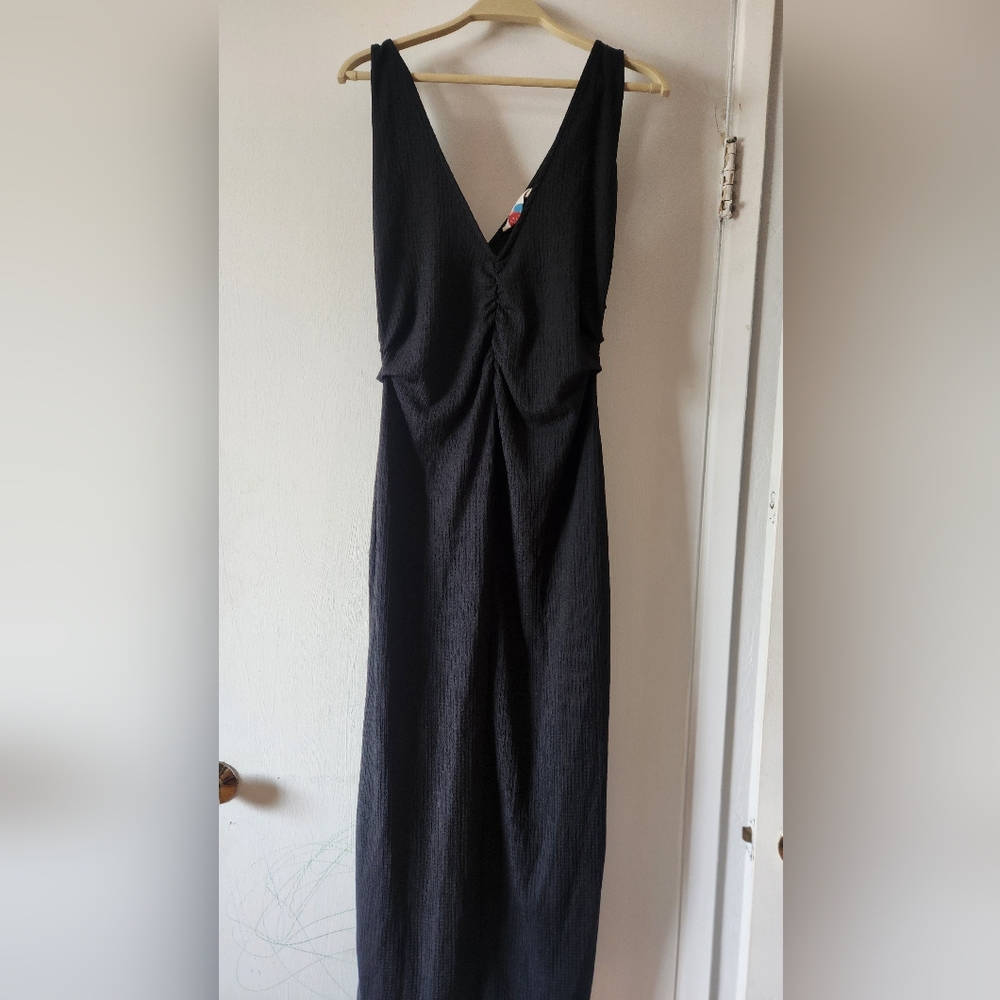 Free People Black Long Dress